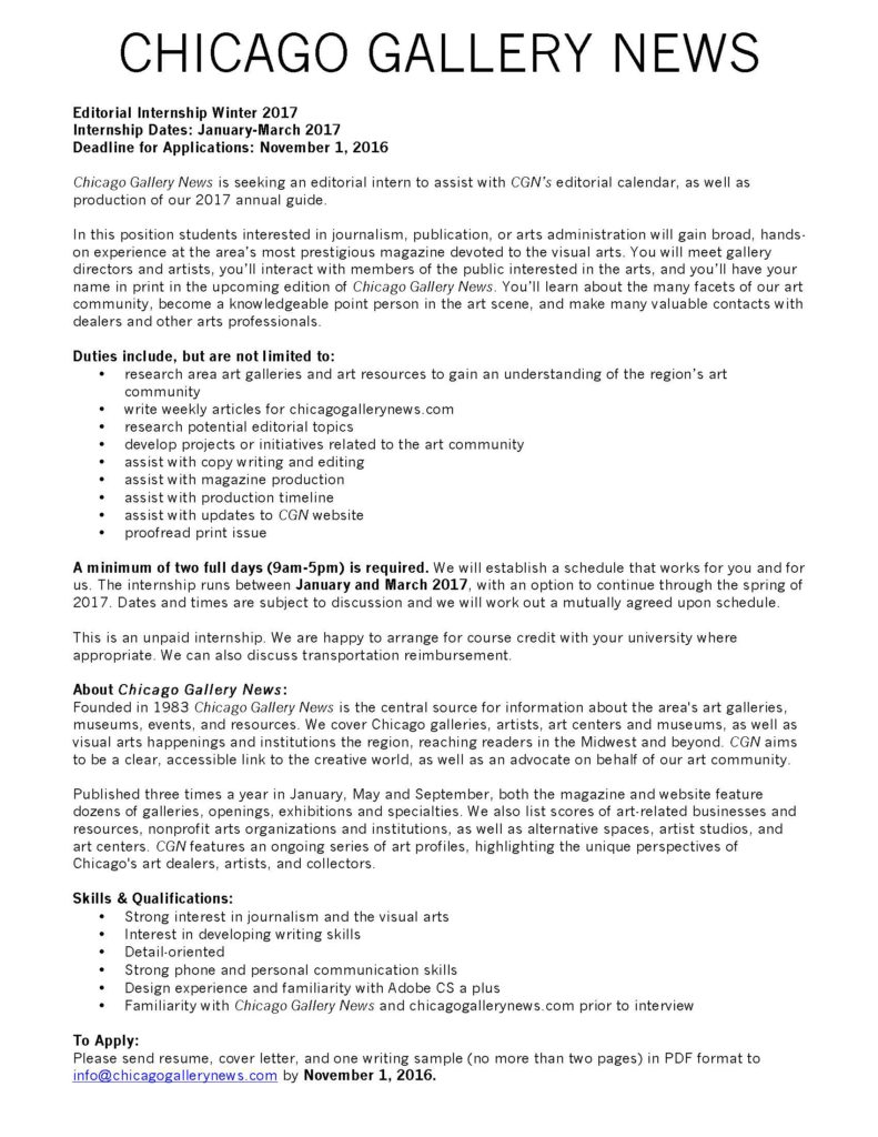 chicago-gallery-news-editorial-internship