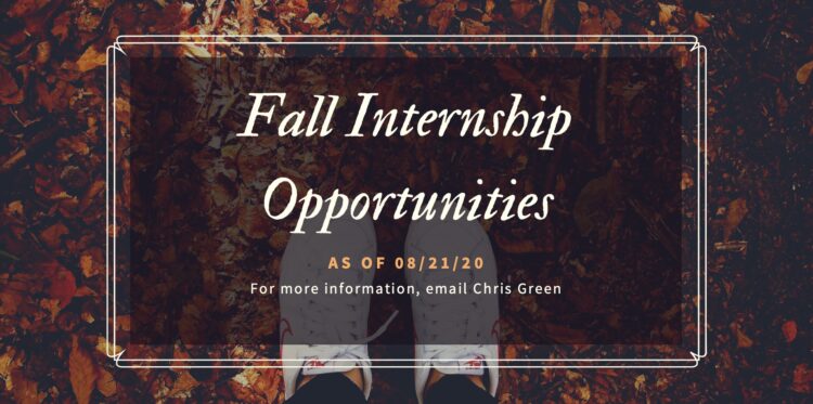 Fall Internship Opportunities